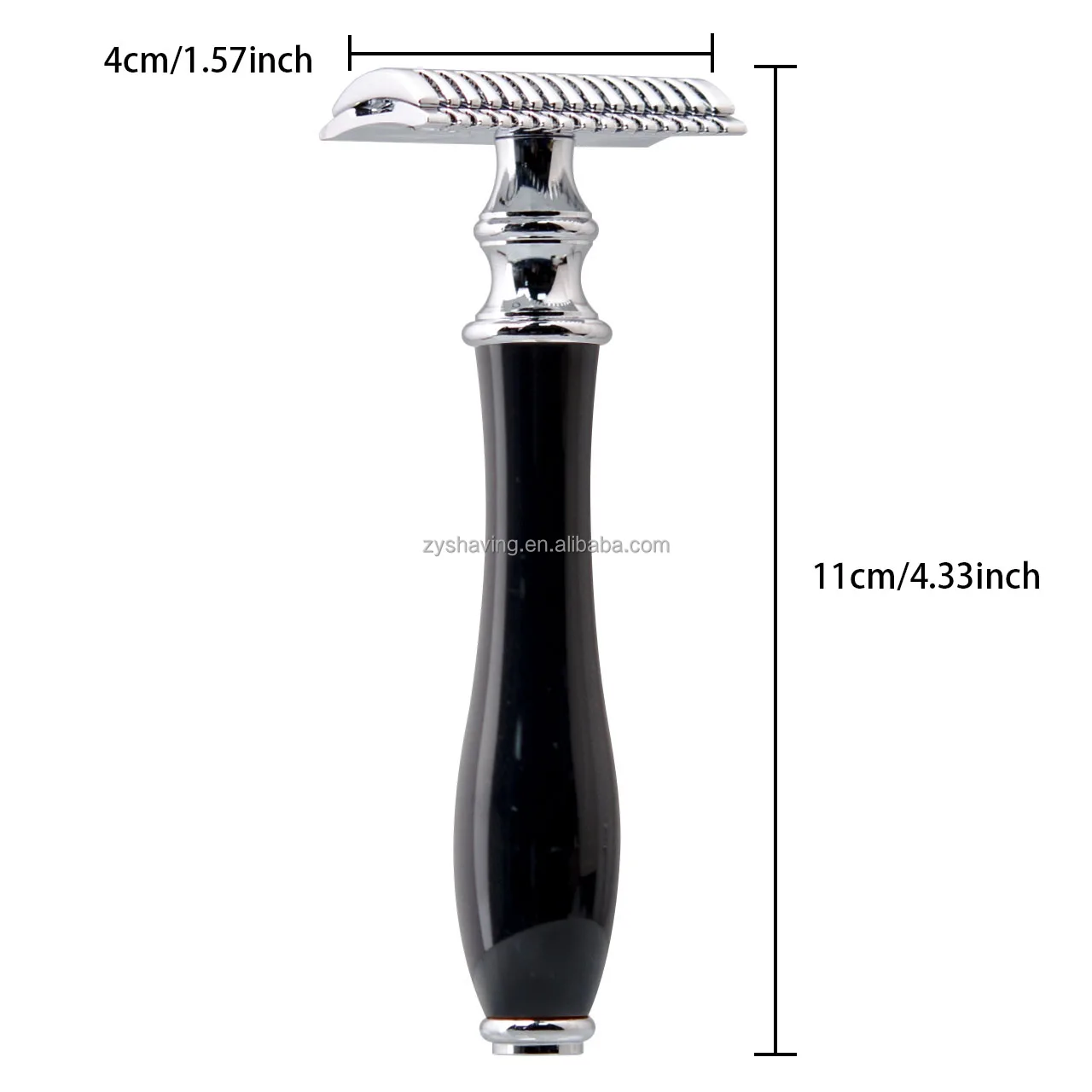 ZY Double Edge Safety Razor Resin Handle Single Blade Razor for Men Fits All Double Edge Razor Blades