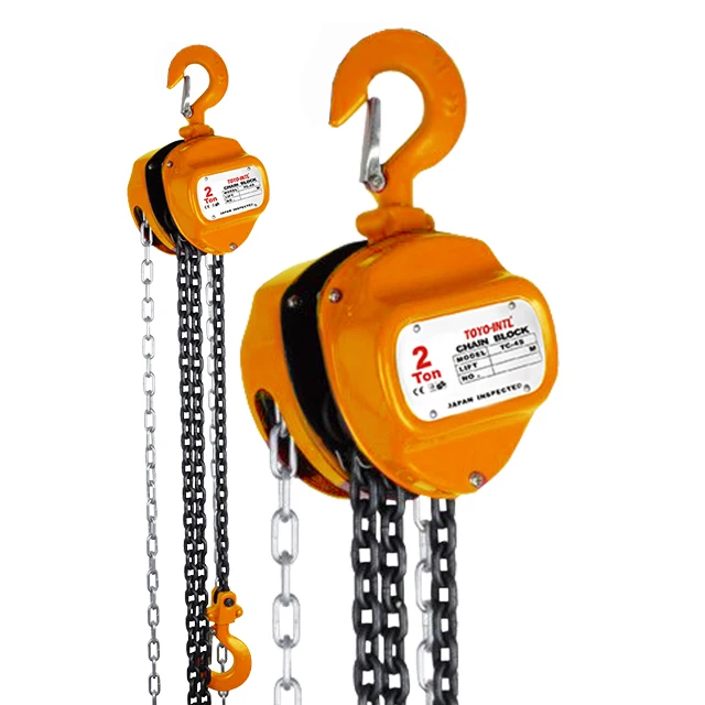 TOYO-INTL 1 ton 2 ton 3 ton 5 ton chain pulley block CK type manual chain hoist