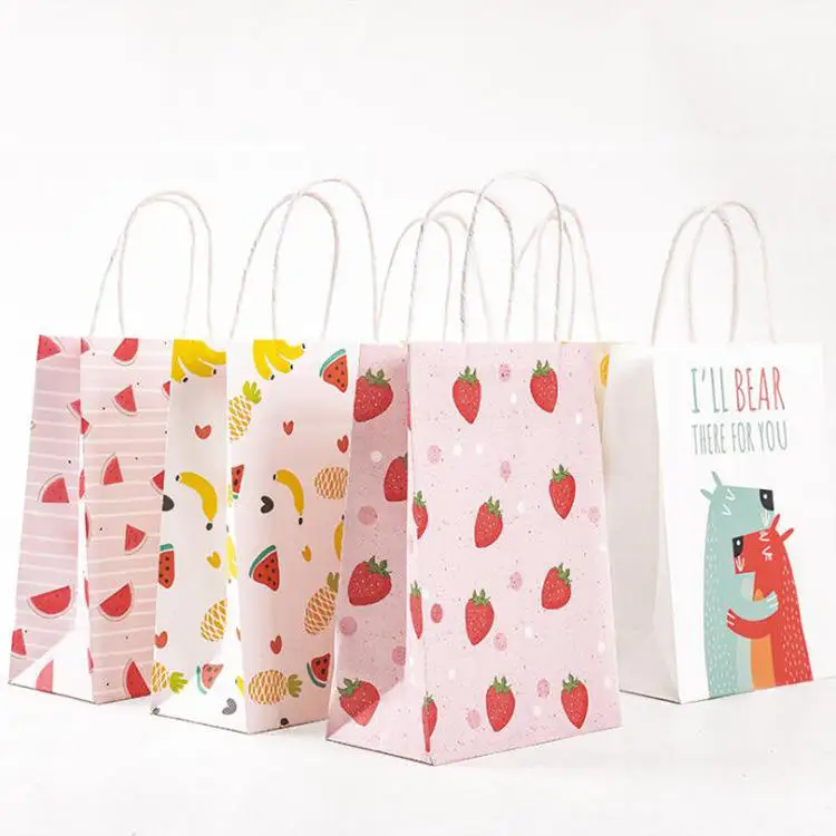 Wholesale Custom Printed Logo Luxury Gift Ivory Board Recyclable Underwear Cloth Birthday Shoes Paper Packaging Shopping Bag
