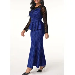 Stripe Printing High Waist Party Dress 2 Pieces Of Commuter Skirts In Stock