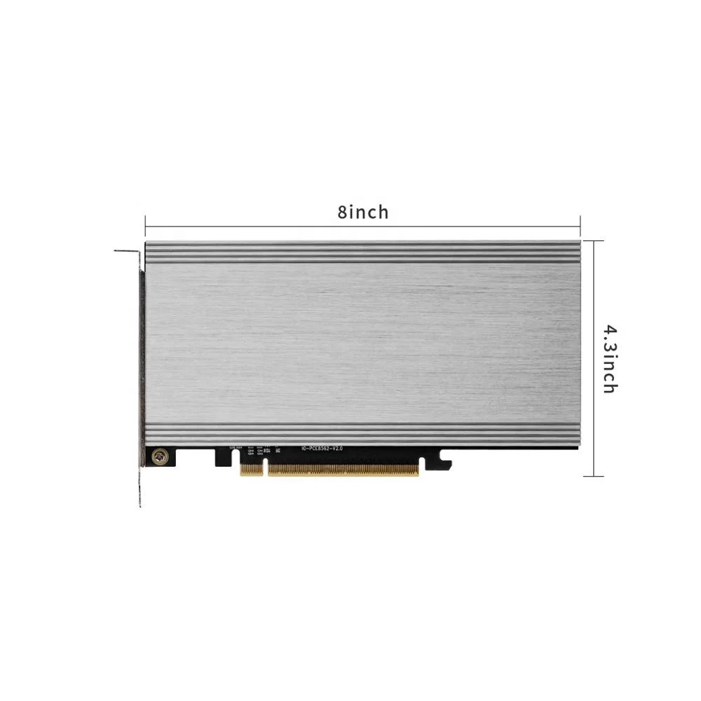  IOCREST 4 порта с полной скоростью M.2 NVMe m key порты для PCIe 3 0x16 карта адаптера