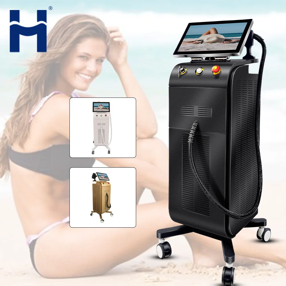 High Power Cloud computing Ice 3 Wave Diode Laser 755nm 808nm 1064nm Hair Removal Machine Beauty Salon Equipment