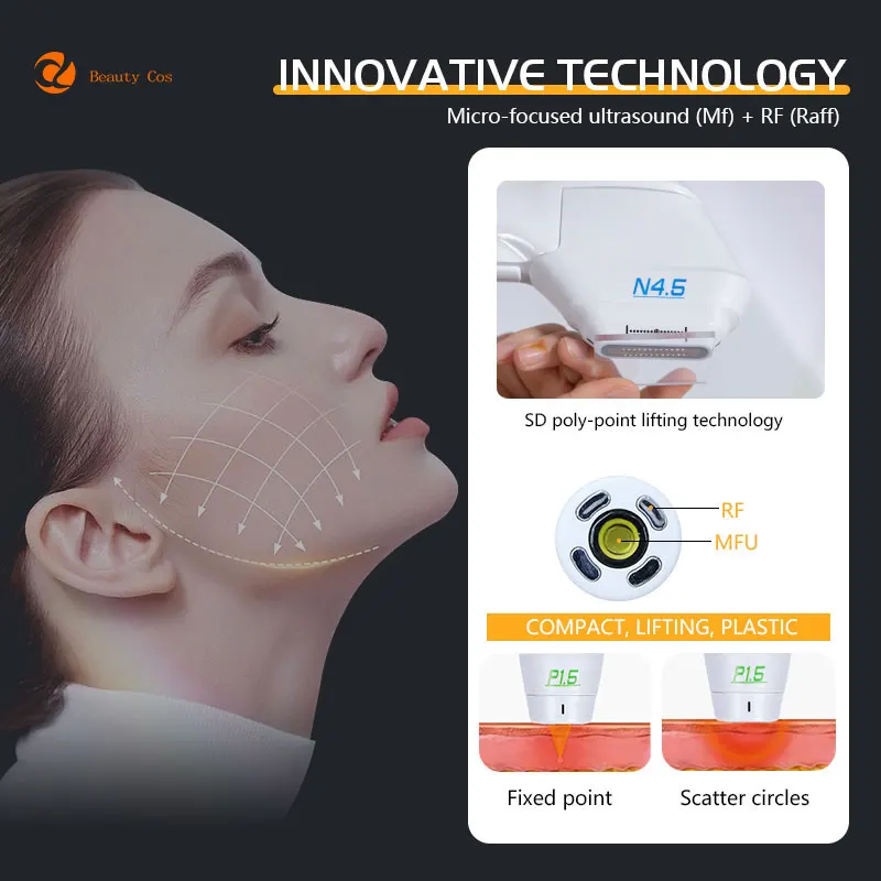 OEM&ODM 7 Cartridges 7d 12d Machine For Wrinkle Removal Anti Aging Face Lifting Machine