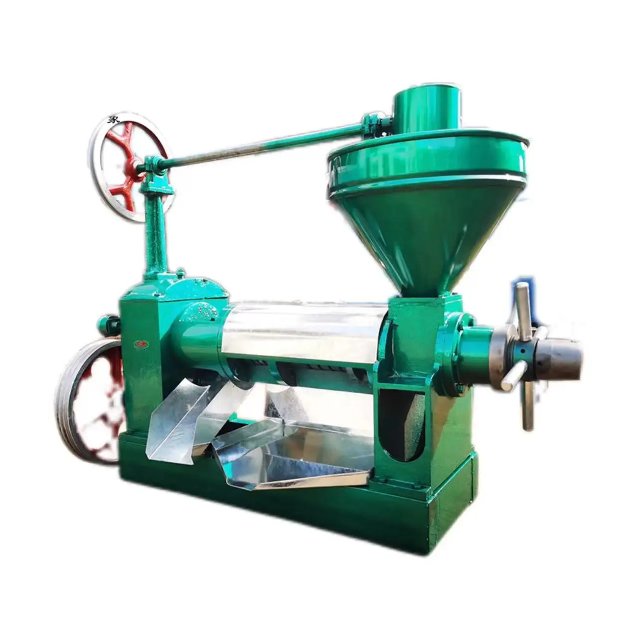 6YL-80 type screw oil press, small rapeseed oil commercial oil press, household fully automatic oil press equipment