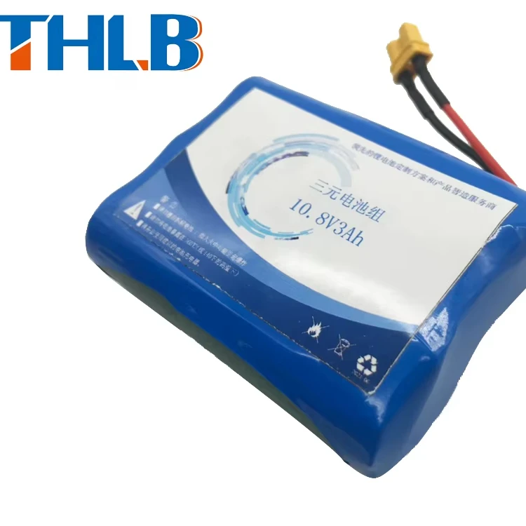 18650 lithium ion 14.8V 2600mAh customized Li-ion battery pack with BMS for emergency lamp batteries  ROSH