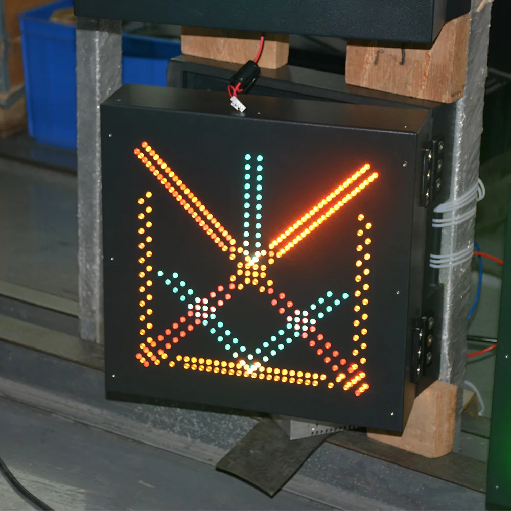 Traffic signs led arrow light signal traffic road led sign lane control left right Arrow stop LED board variable messsage sign