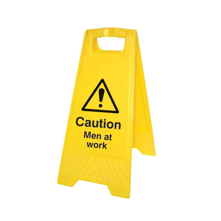 
Customized Yellow Wet Floor Warning A-Frame Caution Traffic Sign Board 