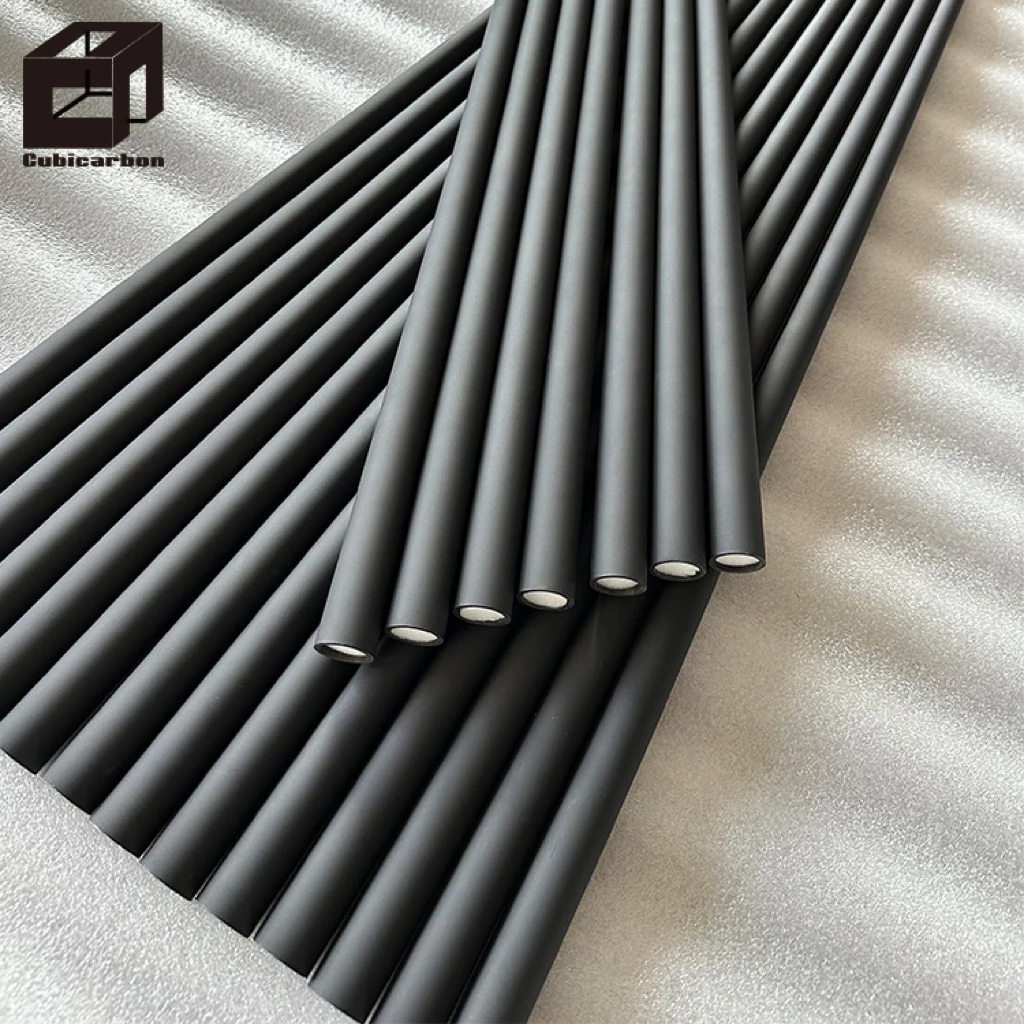 760mm long OEM Custom 100% Carbon Fiber Conical Tube for Pool Cue Carbon Fiber Cue Shaft Blank
