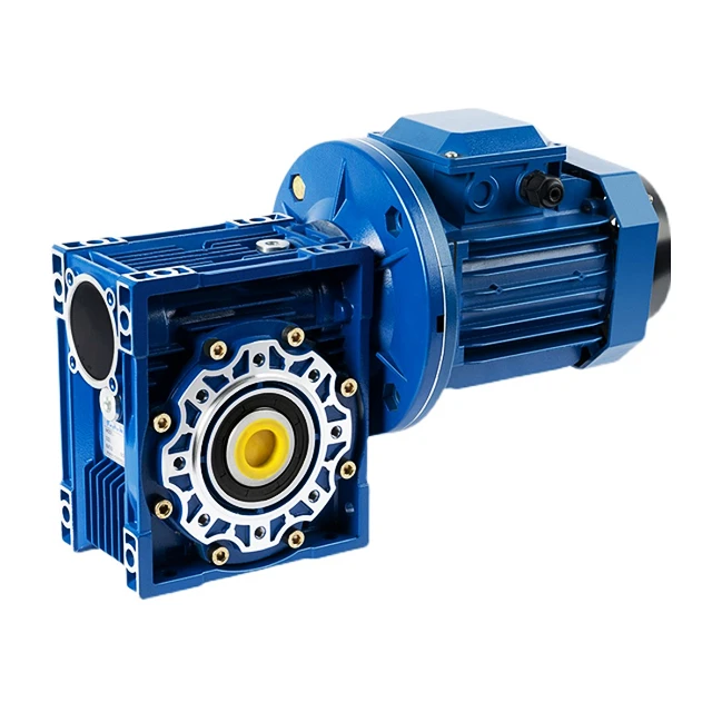143 N.m nmrv63 speed reducers b5 flange gearbox worm gear motor reductor for machinery