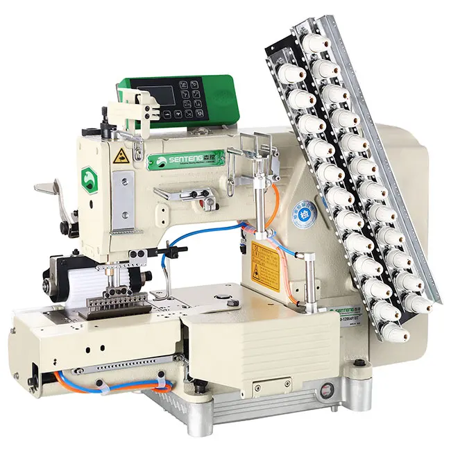 ST 4400-12064P/UT 12 Needle direct drive multi-needle industrial sewing machine with auto trimmer