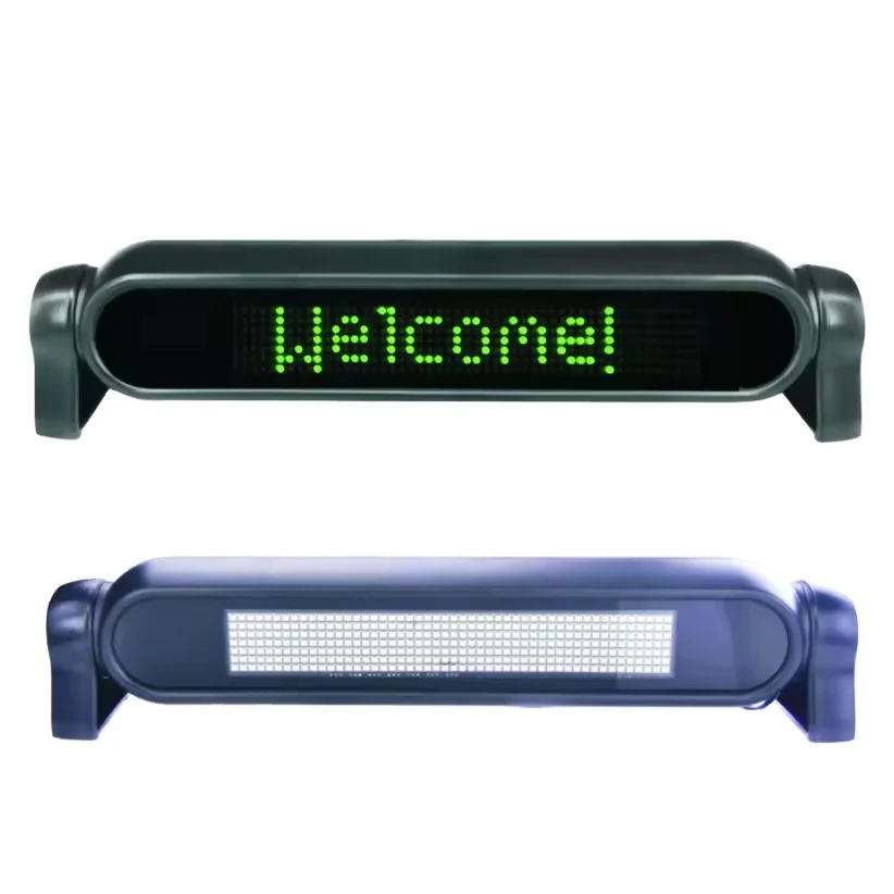 12V Remote Control Programmable LED Car Sign Scrolling Messages Numbers Display Mini Size Digital Display Screen For Advertising