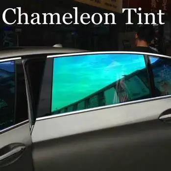 Good price blue purple chameleon tint film for car window super cool 88%VLT 99% UVR daytime privacy window solar tint