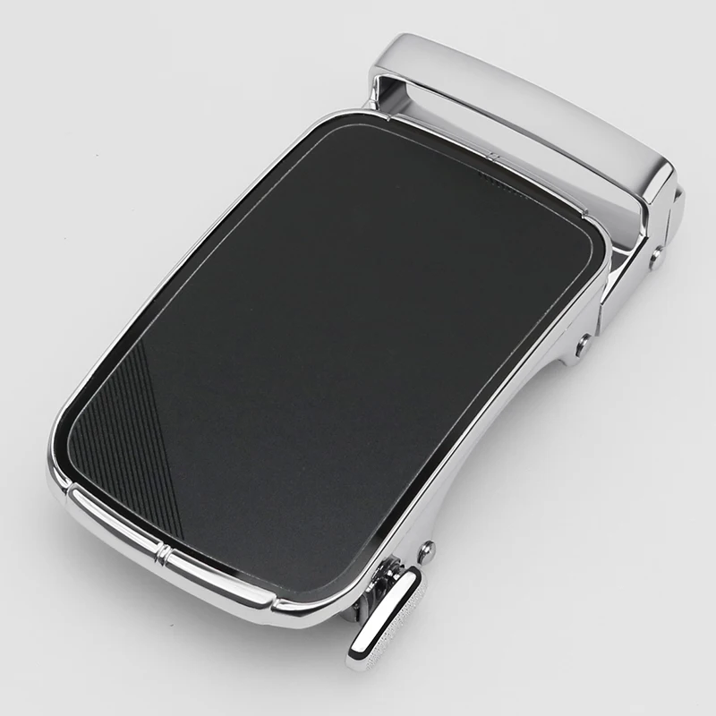 Custom Logo Men Ratchet Buckle Only Replacement Click Leather Buckle