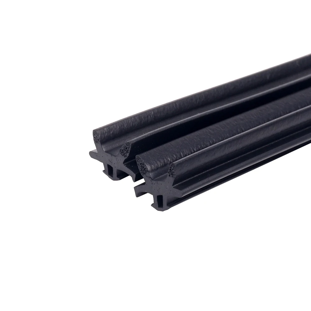 Factory High Quality  Good Liquid Fuel Resistance   NBR EPDM  FKM Silicone  Rectangular Rubber Seal Strip for Glass Cabinet