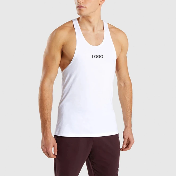 Майка Мужская Спортивная однотонная, Спортивная майка для тренировок и бега, Топ