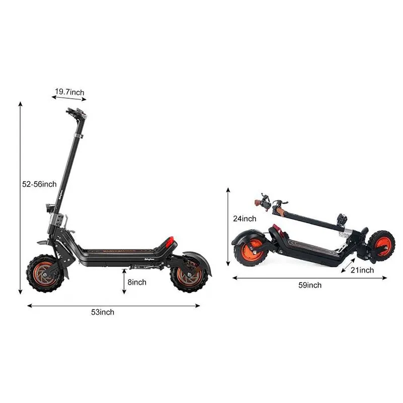 2024 New Foldable Scooters Electrics USA Warehouse 2400W Scooter Electrico Fold E-Scooter Adult Fast Electric Scooters