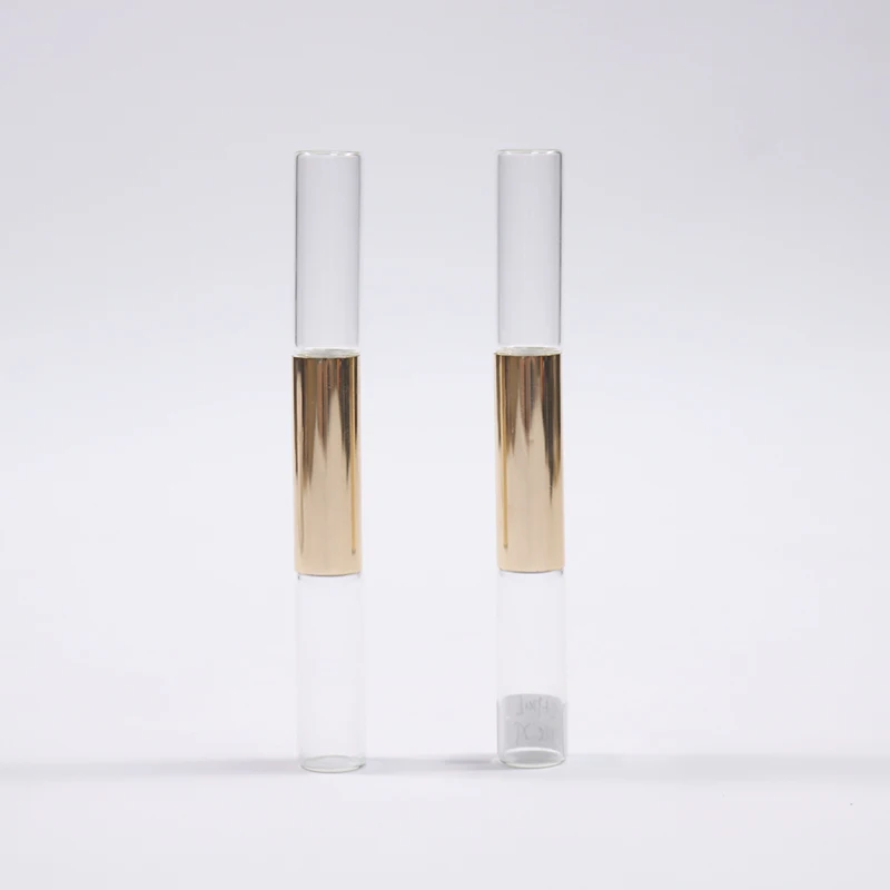 custom glass bottle 3/5/7/10ml Essential Oil Roller Bottle Double Ended roll on perfume bottle Stainless Steel Roller Ball