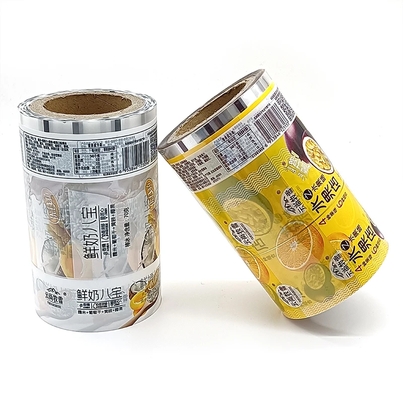 Automatic Plastic Film Roll Packaging Bags For Food Popsicle Wrapper Packaging With Window