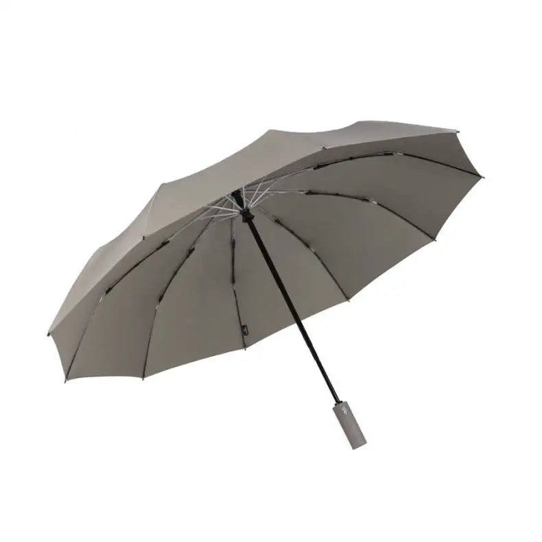 Wholesale Custom Logo Compact Foldable Cheaper Windproof 3 Folding Automatic Umbrellas Rain