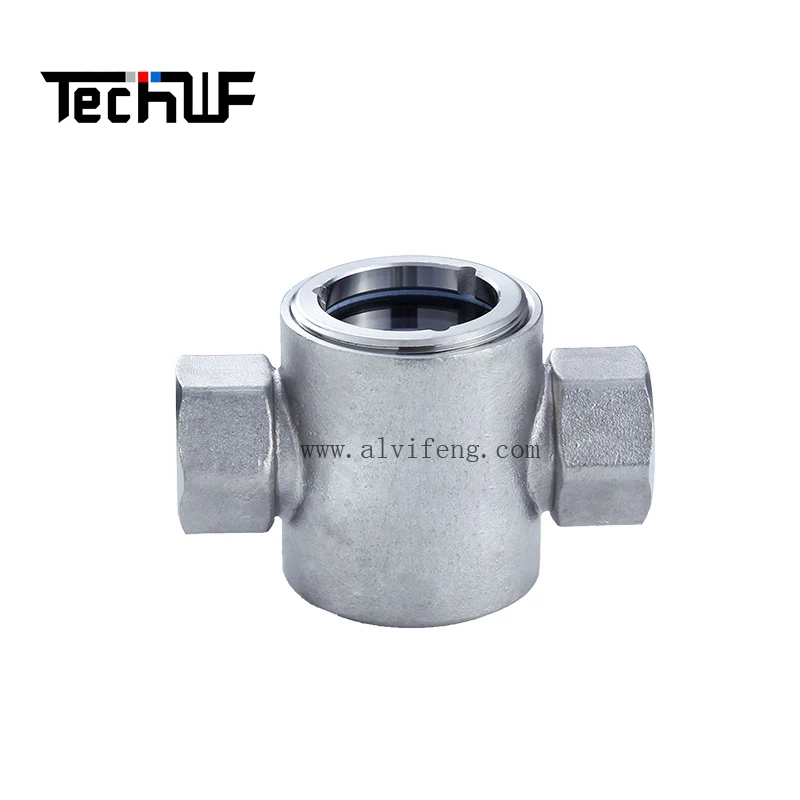 New Arrivals Threaded End Visible Glass Center Impeller Biological Indicator for Steam Water Flow Indicator