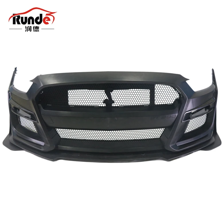Runde PP материал Авто кузов комплект модифицированный GT 500 подходит для 2015-2017 Ford Mustang передний