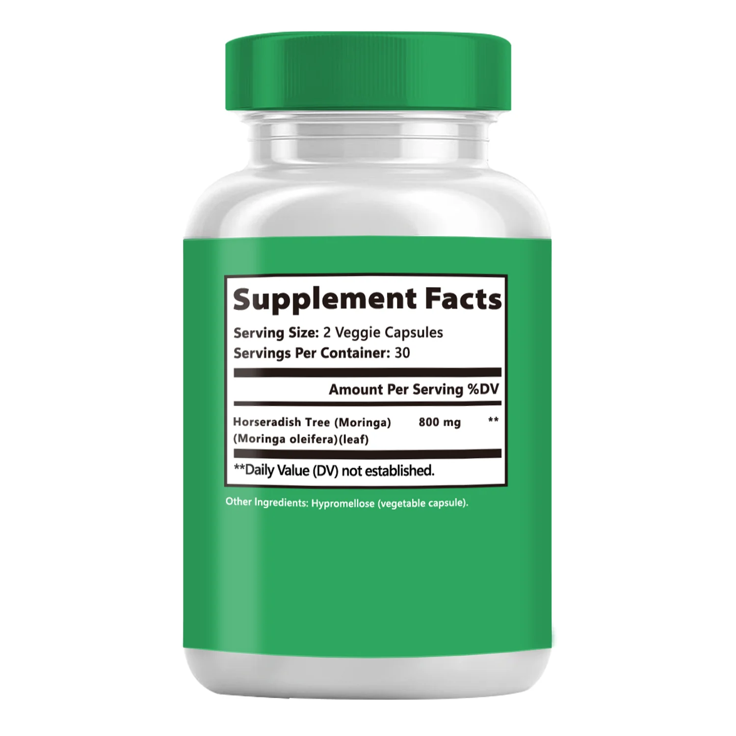 OEM Private Label Natural Leaf Plant Protein Moringa Capsules Vegetarian Organic Moringa Extract flat tummy tea with moringa