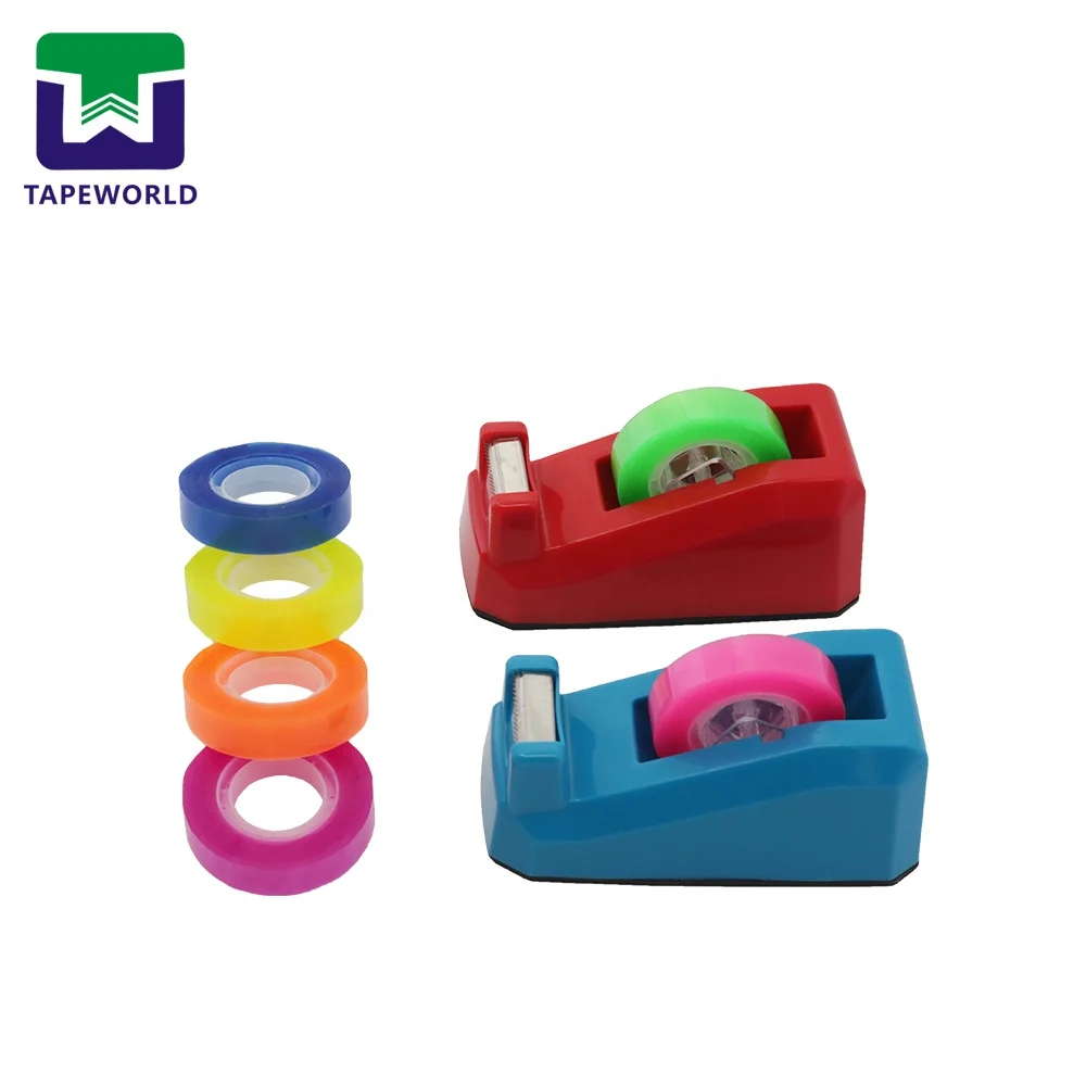 Bopp Coloured Stationery Tape and Dispenser