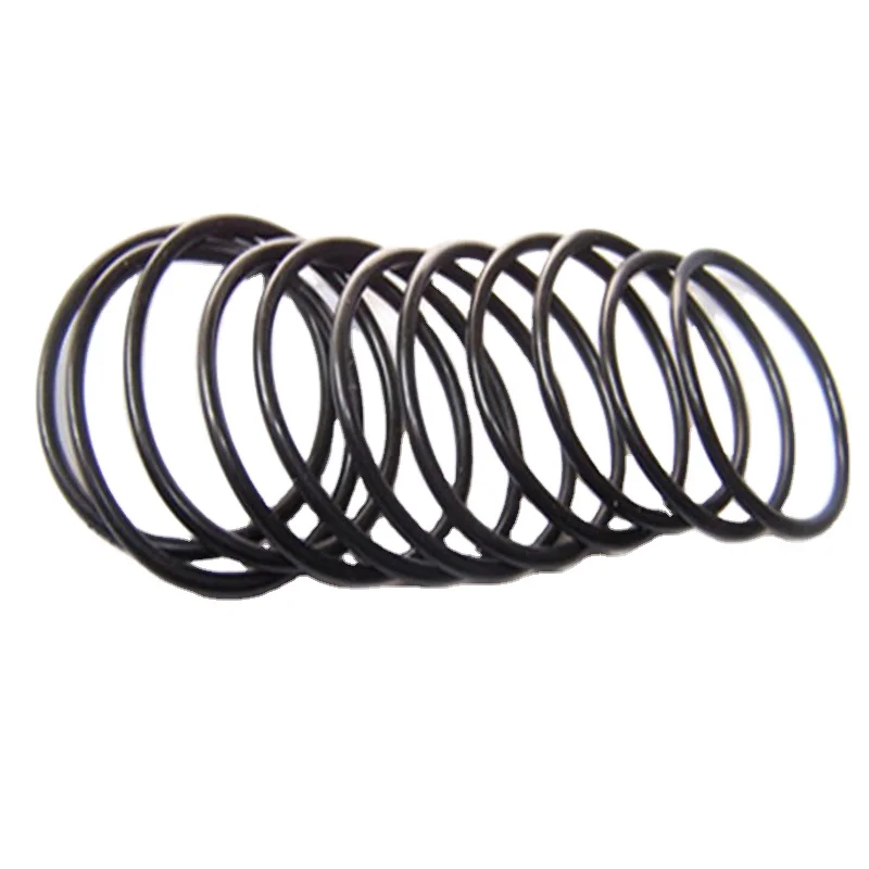 factory custom round PTFE rings carbon fiber filled black plastic ptfe gasket