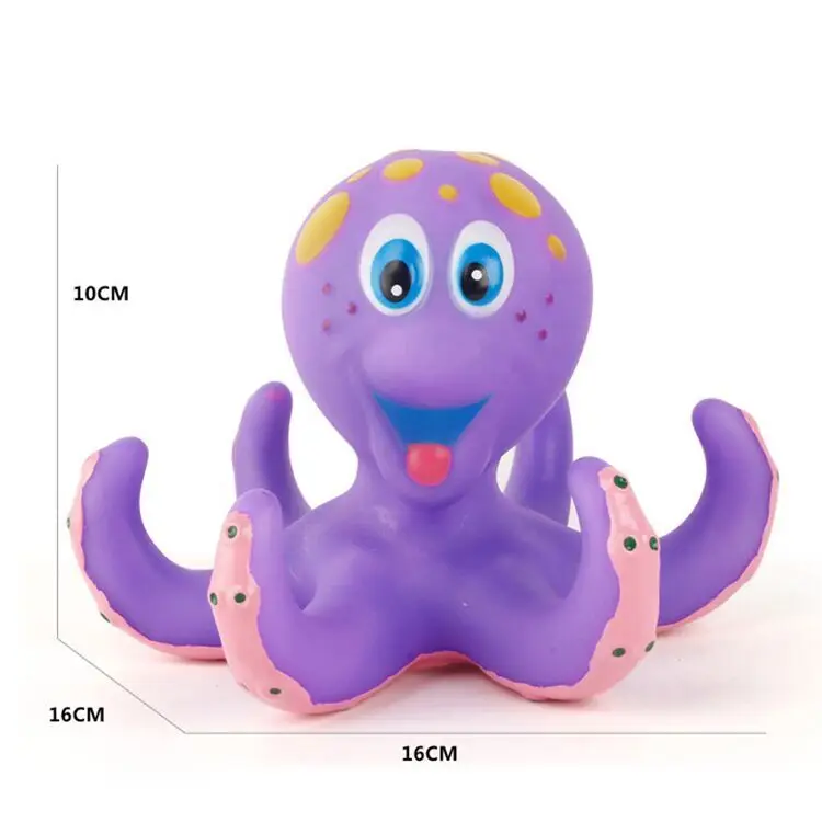 Floating Purple Octopus With 3 Hoopla Rings Interactive Baby Bath Toy 2021