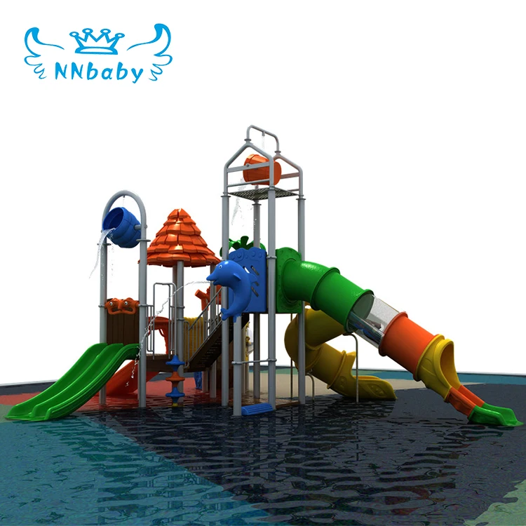 NNbaby high quality child sand play area equipment with plastic slide kids water park playground water slides prices commercial