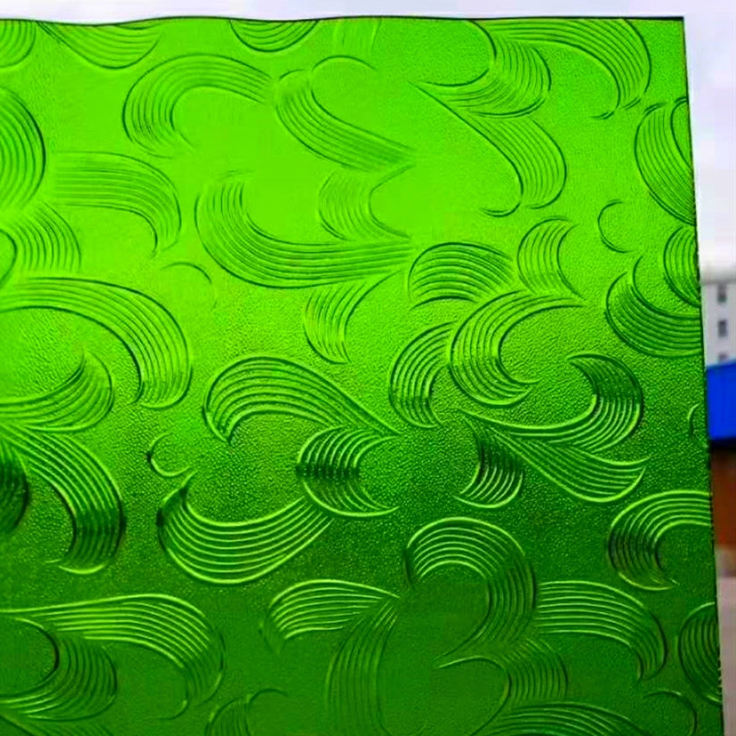 4mm 5mm 6mm 8mm 10mm Obscure Decorative Moru Pattern Glass Sheet for Door Large Size clear Ribbed Pattern Tempered Glass