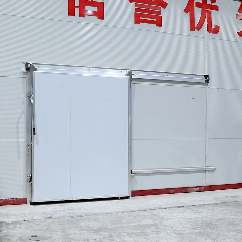 Tianqiao Beef Chicken Walk In Freezer Cold Storage Doors Color Steel Semi Buried Door Stainless Steel Cold Room Sliding Door