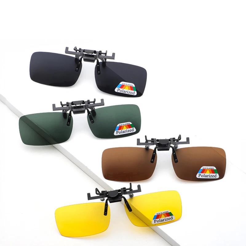 Fashion Polarized Magnetic Glasses Wholesale Square Polarized Magnetic Clip On Sunglasses Men Glass Polarizing Clip