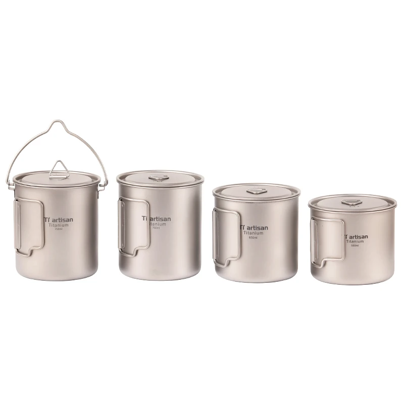 Hot sale  Camp Mug with  Without Lid Strong Lightweight Camping Mug/Pot with Measurement Marks 300ml-750ml