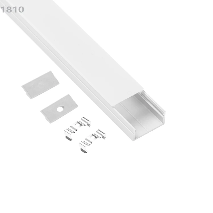 led alu light aluminum white/black powder coating for profile housing ,aluminium profile with led strip