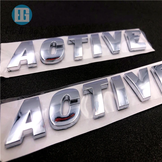 Car LOGO China Direct Sales Factory New ABS Plastic 3D Letter Badge 3m Chrome Emblems