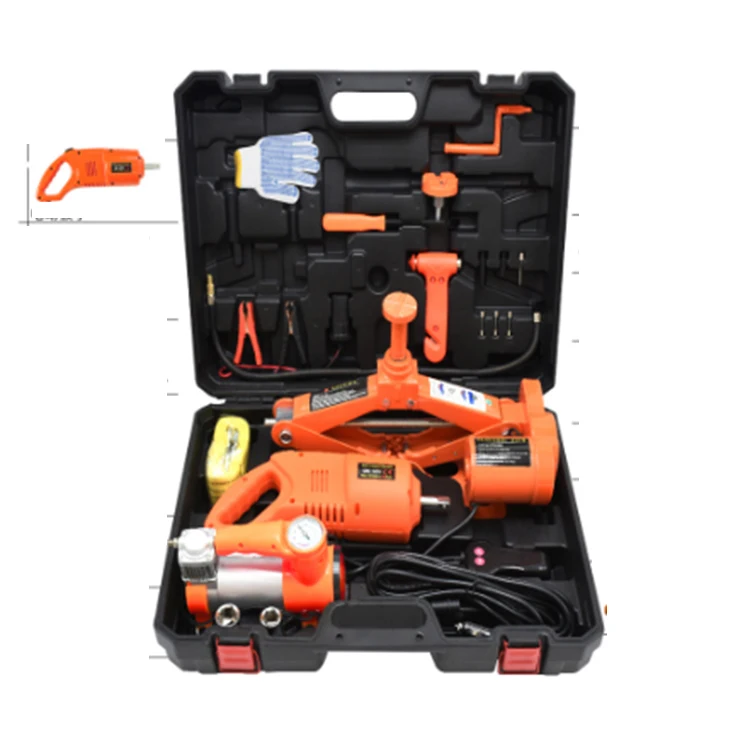 Усовершенствованный электрический домкрат 12 в с гаечным ключом, инструмент для ремонта автомобиля