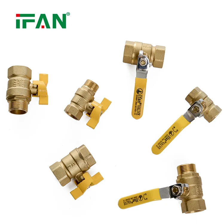 IFAN Factory Safety Brass Valves High Pressure Npt 1/2 Inch Thread Water Ball Valves For Water Use