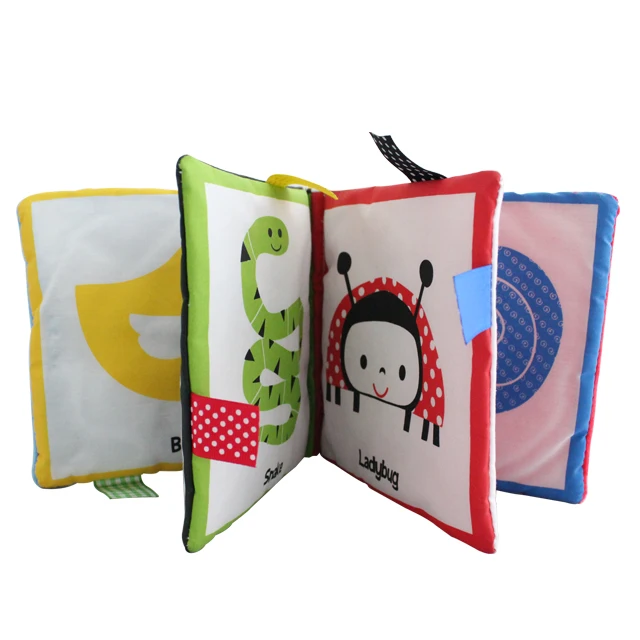 Baby Cloth Book With a Handle  Children Early Education Books Fabric Soft Book