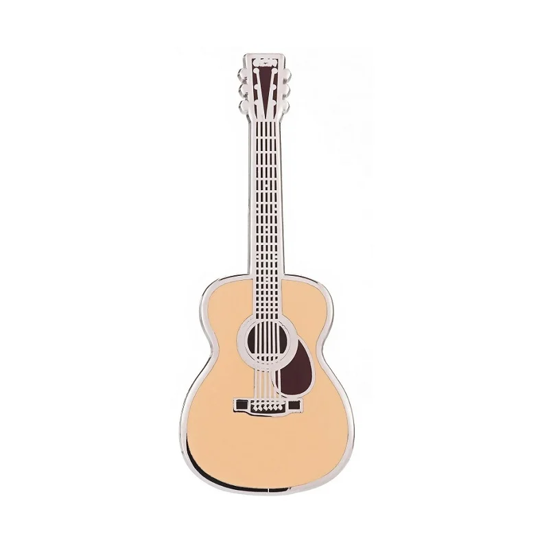 Xieyuan Wholesaler Design Hard Rock Custom Musical Instruments Guitar Piano Badge Pins With Soft Enamel Lapel Pin