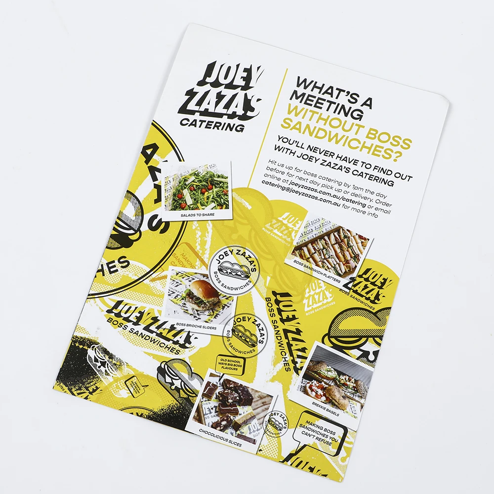 Matte lamination Cheap A2 A3 A4 A5 A6 Card Brochure Folder Custom Size Color Logo Offset Print prospekte product flyer