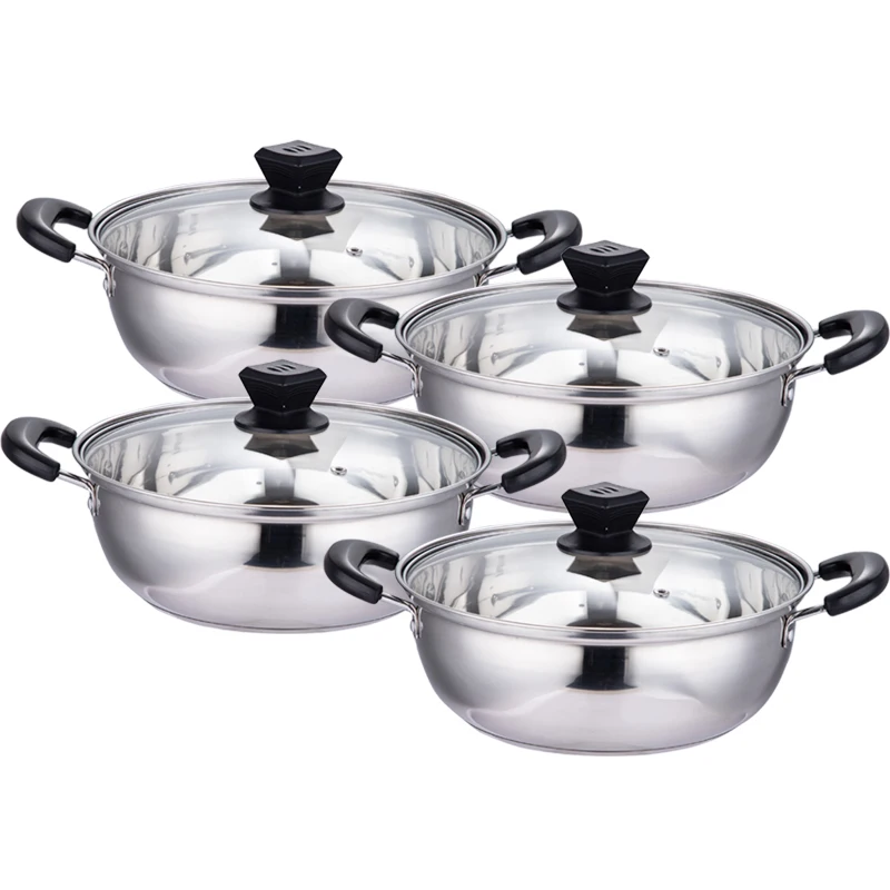 Cooking  pot with Glass Lid Cooking cookware set pots and pans cookware sets cooking hot pot cooker