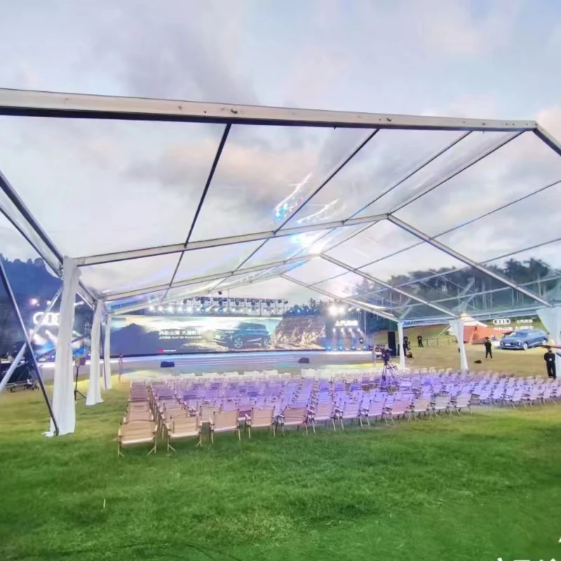 Big Clean Span Wedding Marquee Transparent Tent  for Outdoor Wedding Event Party