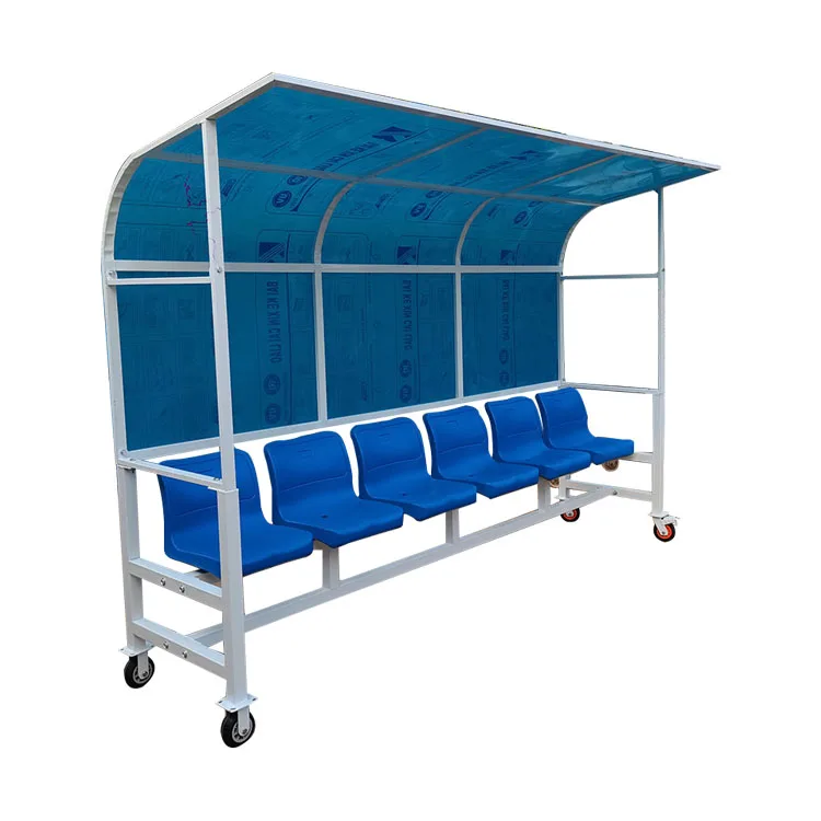 Blue color Stadium Bleacher Seating  Outdoor  Multiple Colour Durable Comfortable Moving Bleachers Chair