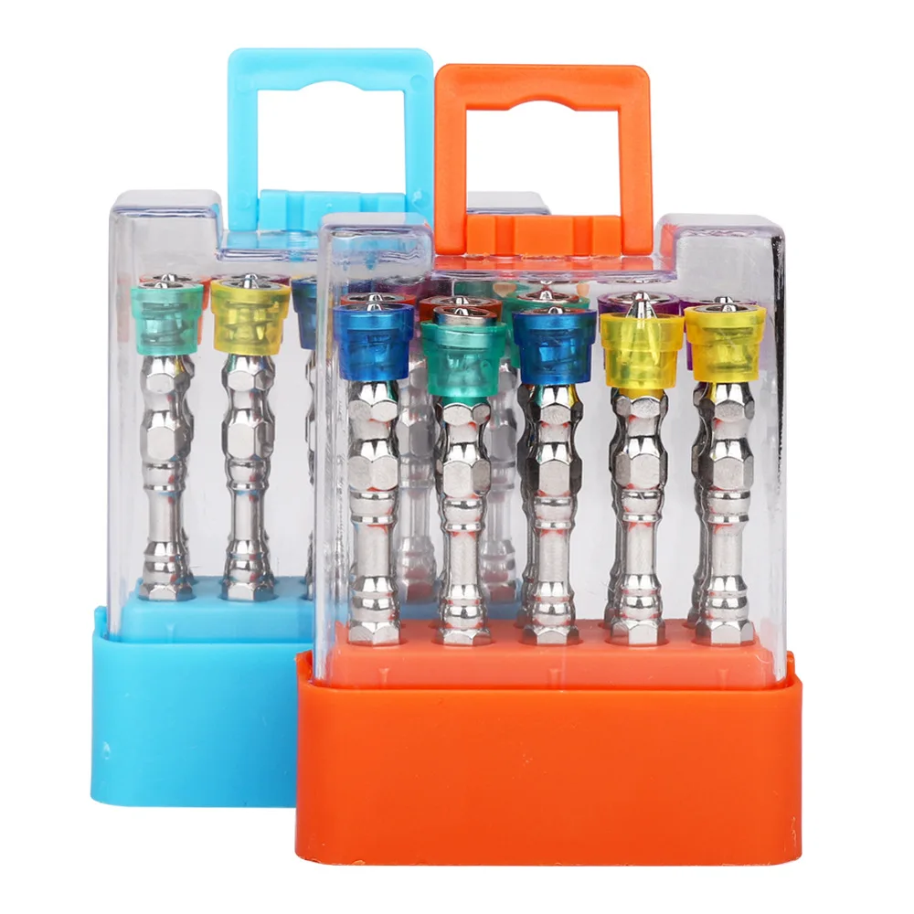 S2 Special Steel Insulated Screwdriver Set Mini Precision Screwdriver Set with Phillips Slotted Square Head 65mm S2 Bit