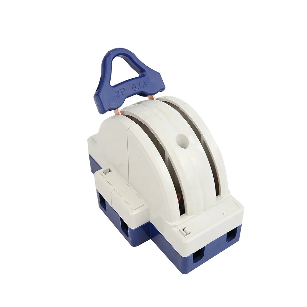 Горячие продажи 2P 63A медный двойной бросок Замена над пластиковым переключателем ножа