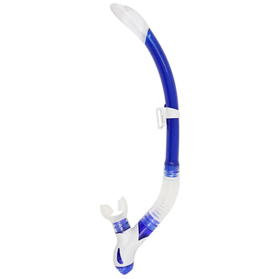 Diving Freediving Snorkel Long Stock Swimming Snorkeling Breathing Tube With Top Dry Valve And Food-grade Silicone