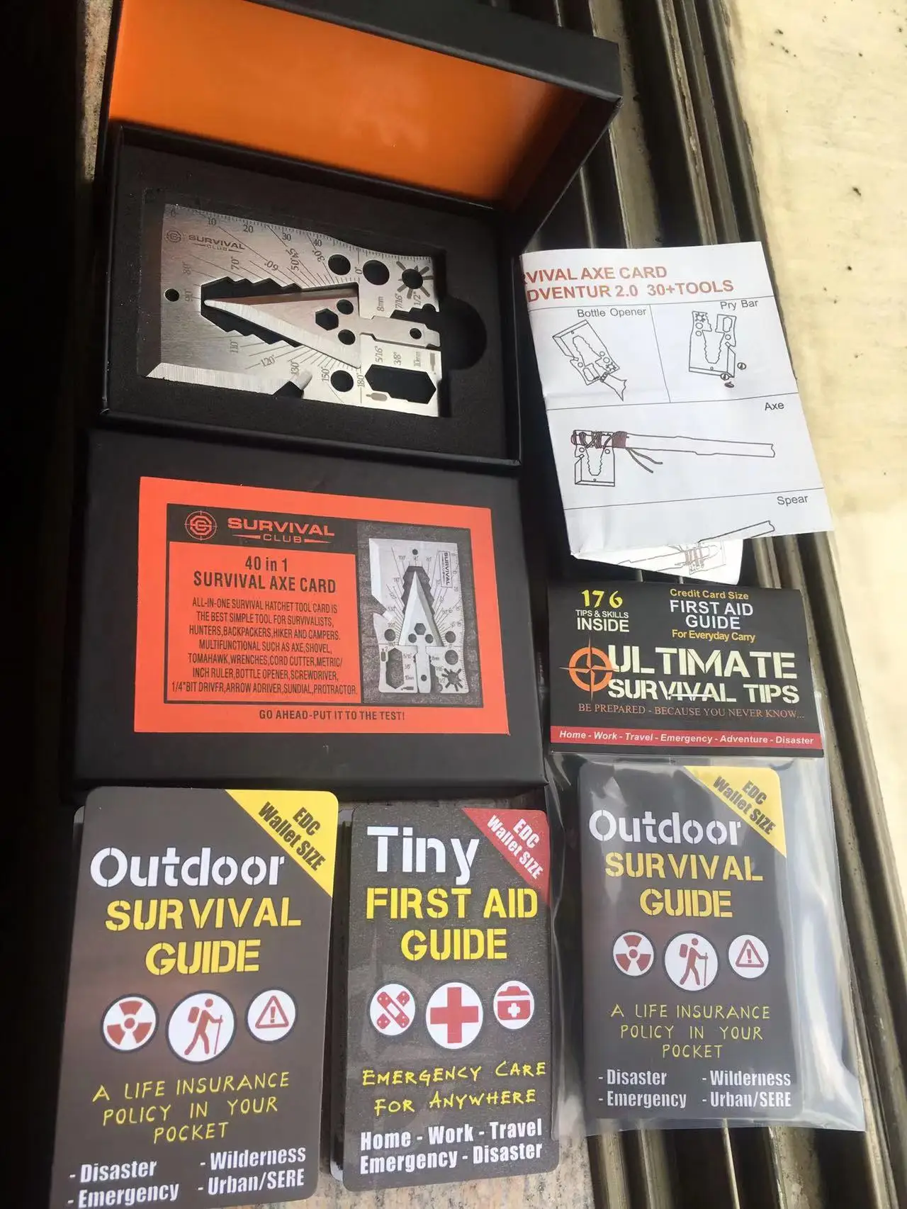 new man dog tag wilderness survival multi tool card for camping