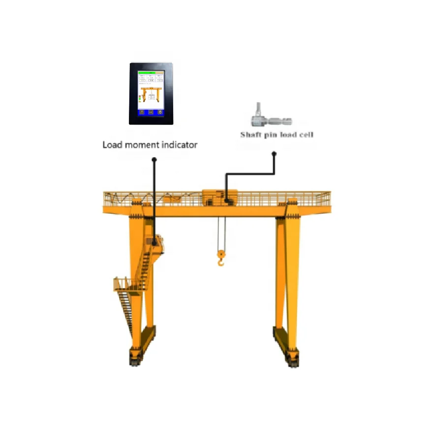 china-made touch screen Load Moment Indicator(LMI)/Safe Load Indicator(SLI) full set with type pin load cell for overhead cranes