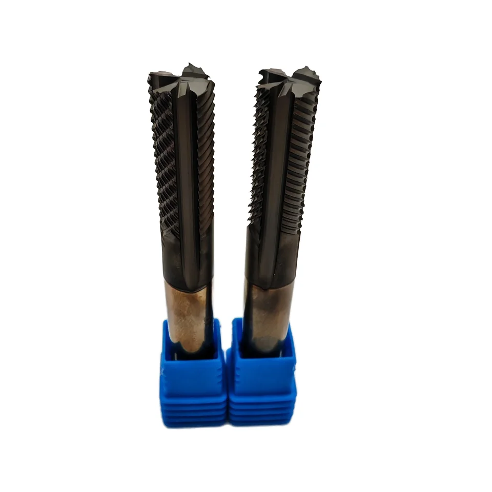 Manufacture customize carbide 3 flutes roughing end mill milling tools for metal and graphite mold